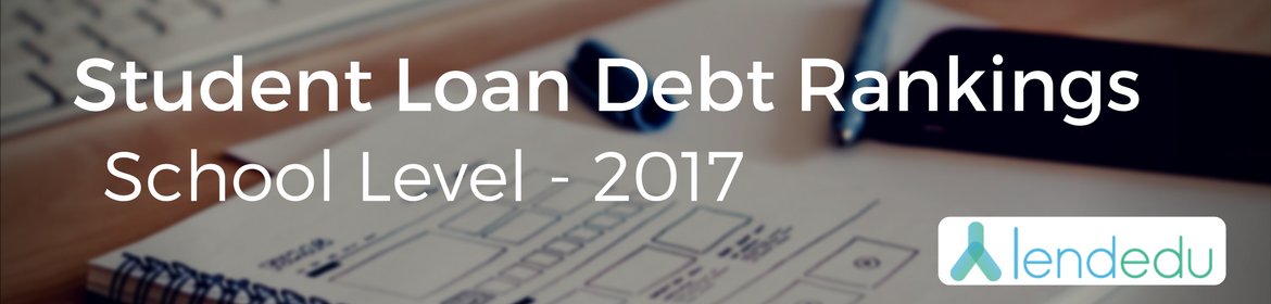 student loan debt rankings school level