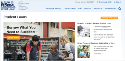 Navy Federal Student Loans Review