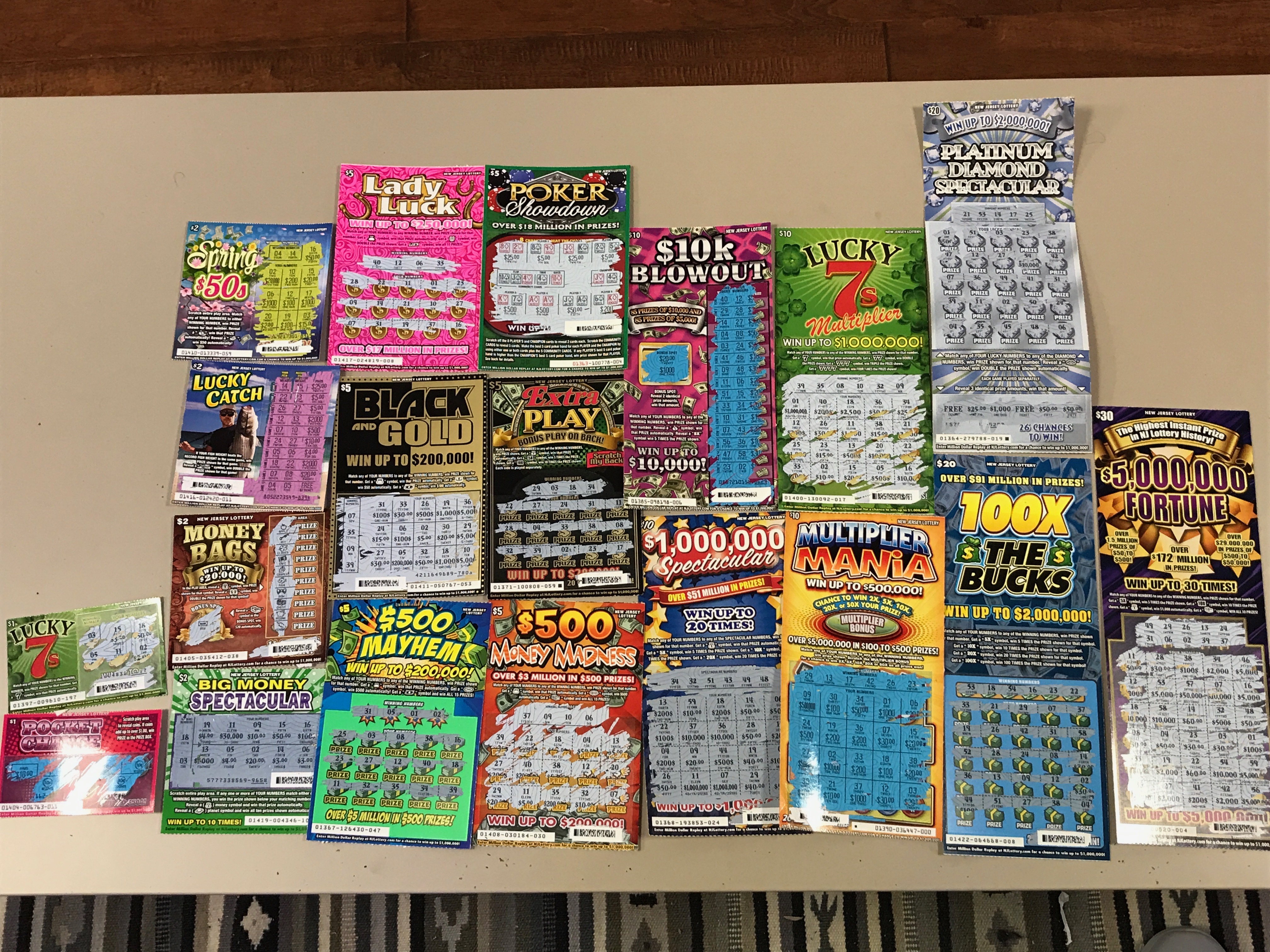 letter codes on scratch off tickets virginia