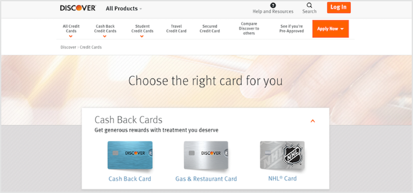 Discover Credit Cards