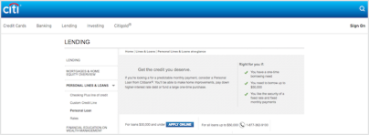 Citibank Personal Loans Review