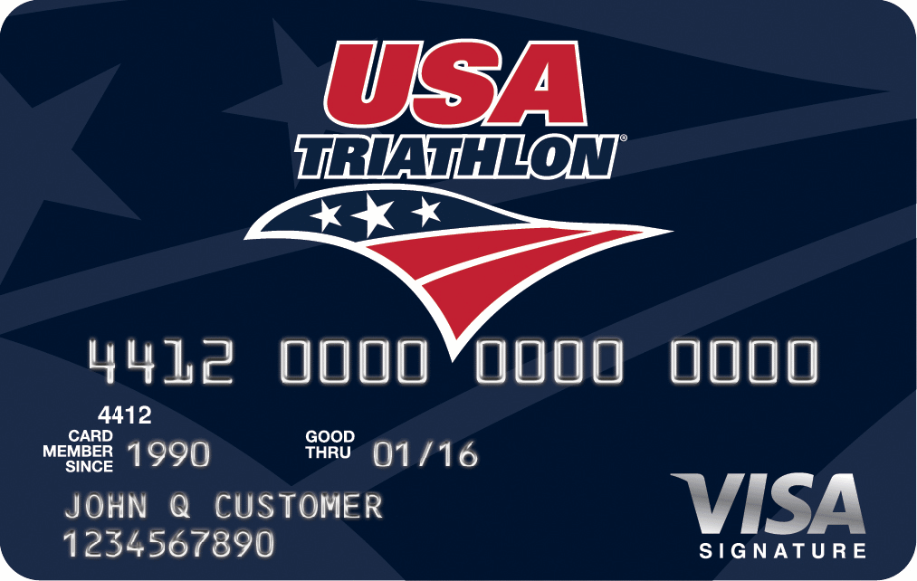 USA Triathlon Visa Rewards Credit Card