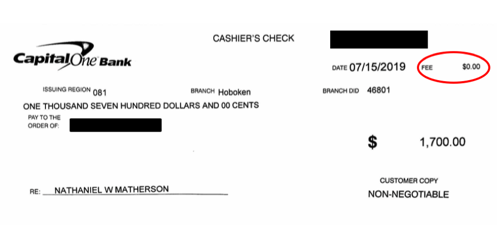 capital one checkbook