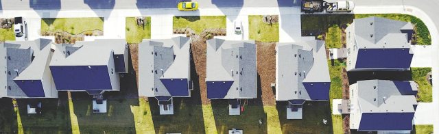 Houses in a development