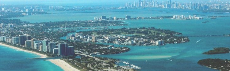 Aerial view of Florida