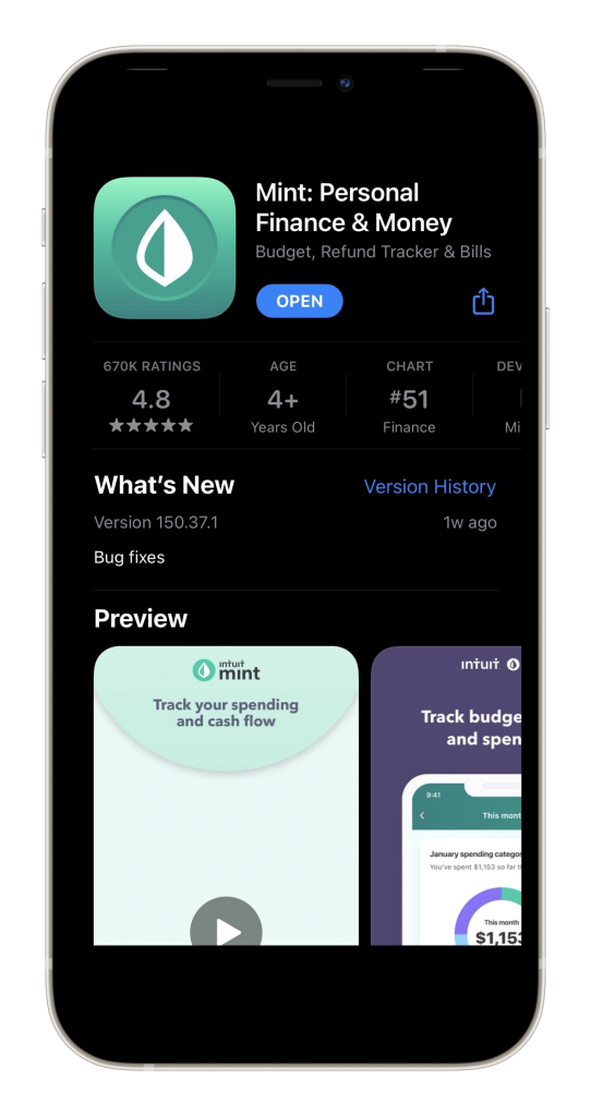 Mint mobile app