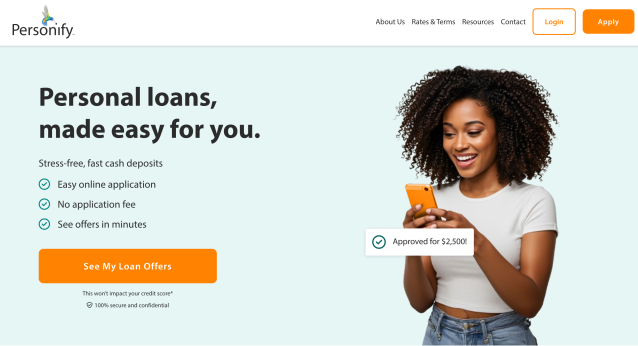 Personify homepage
